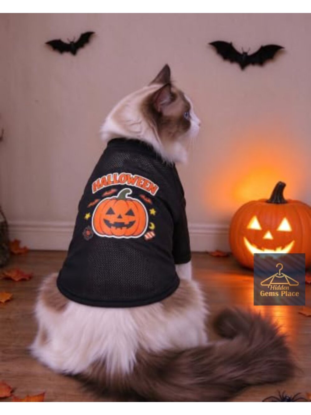 Cat & Small Dog Halloween Pet Costume Shirt Polyester Easy Wear